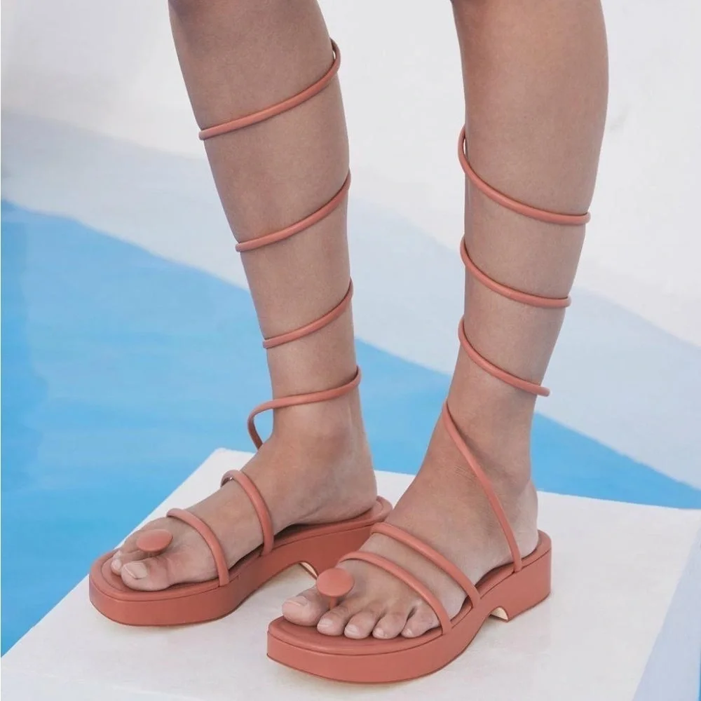 cult gaia Alba Platform Sandal in Jasper